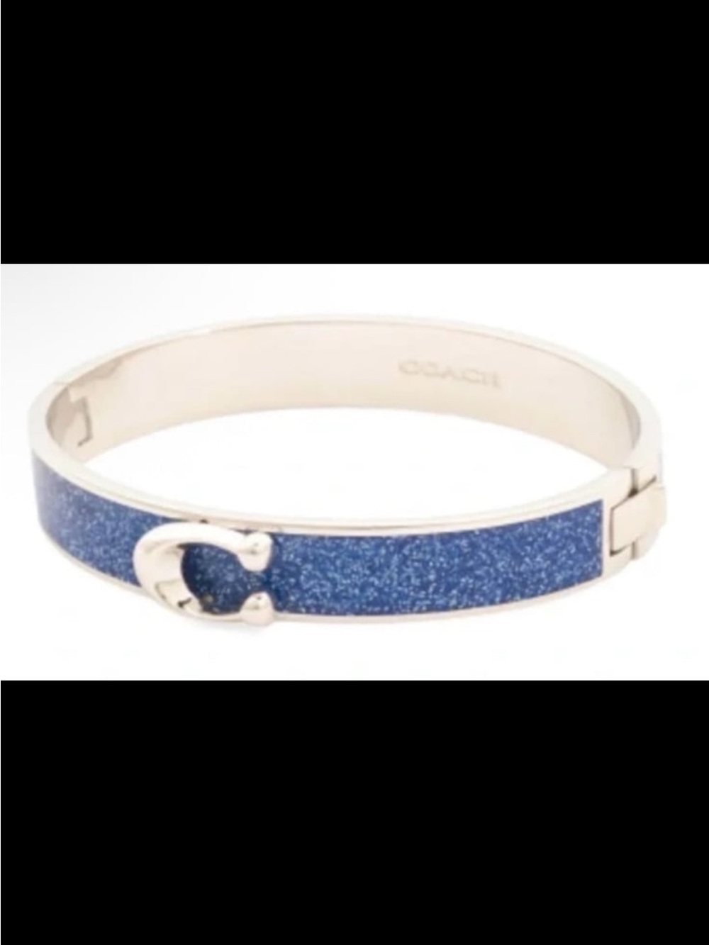 Coach C Logo Hinged Bangle Bracelet NWT